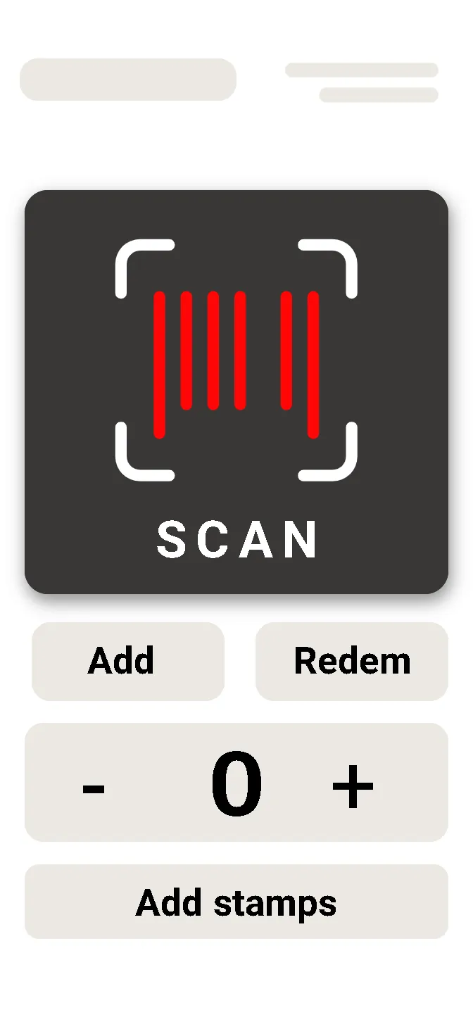 QR code scanner for digital loyalty cards